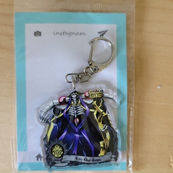 3 Overlord Keychain Ainz Ooal Gown Albedo Shalltear Bloodfallen - Picture 3 of 7